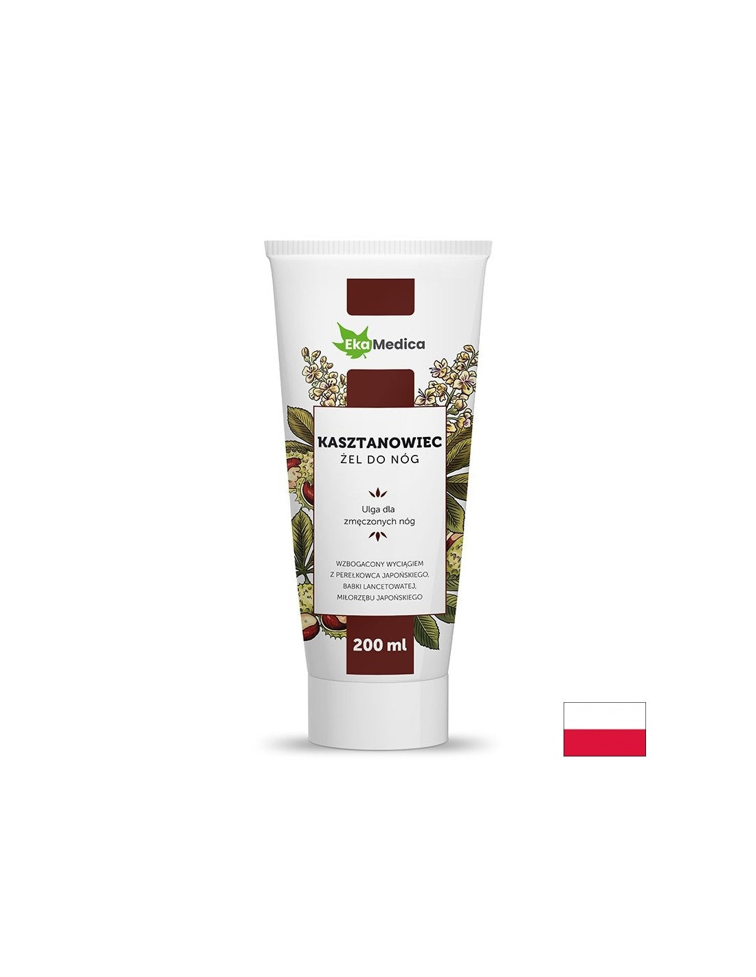 Gel pentru masaj picioare cu castan de cal, 200 ml EkaMedica