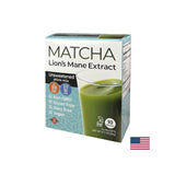 Matcha cu extract de coamă de leu - super concentrare - Stimulent energetic și concentrare - Băutură instant, 10 pliculețe