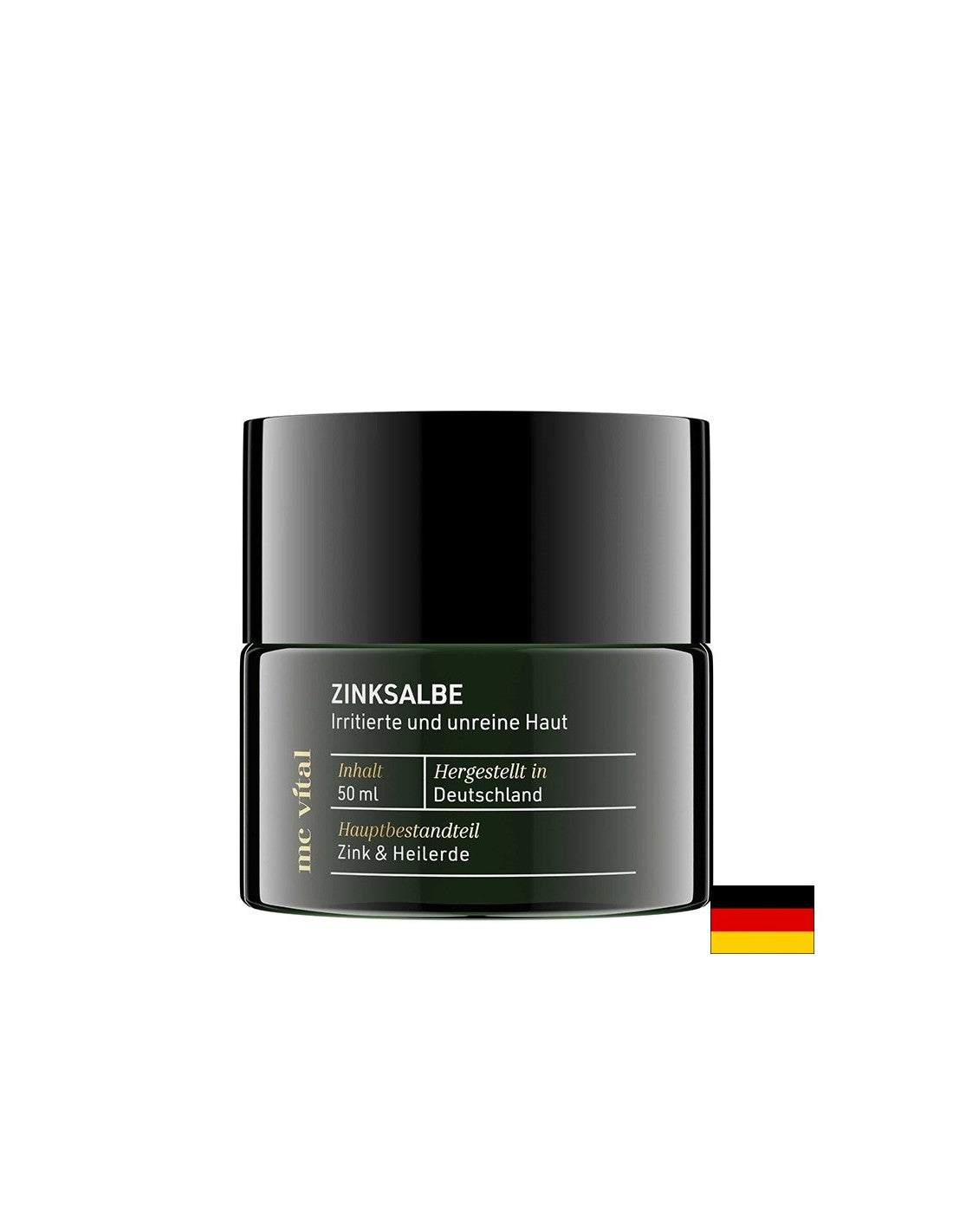 McVital® Zinksalbe - Unguent de zinc cu ulei de arbore de ceai și argilă vindecătoare, 50 ml Vitabay