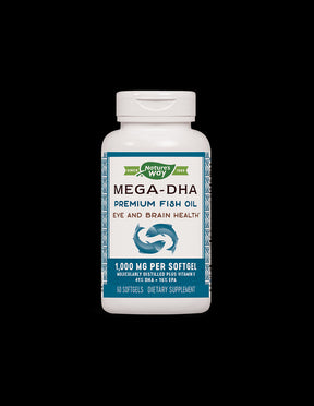 Mega-DHA Fish Oil 1000 mg - 60 capsules - Nutra Best Europe
