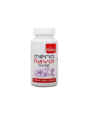 Menopause - formula with herbs, vitamins, selenium 16.5 µg & isoflavones 80 mg - Menoflavol Forte Plantis®, 60 capsules - Nutra Best Europe