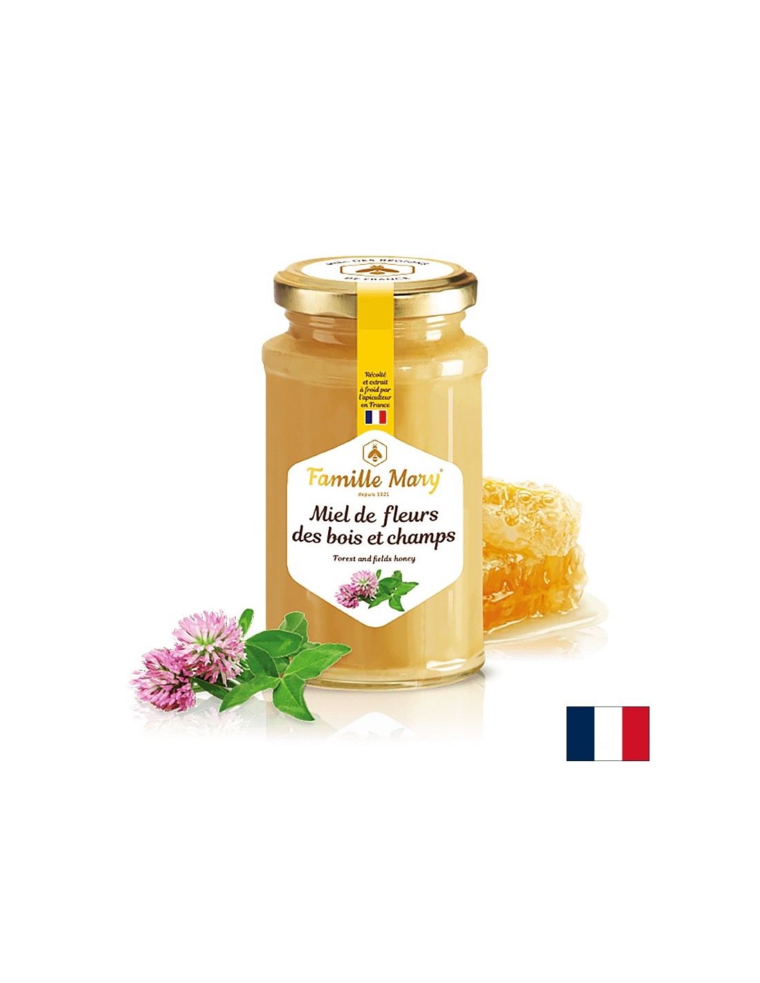 Miel de fleurs des bois et champs /Buchet de miere de flori și ierburi de câmp și pădure, 360 g Famille Mary