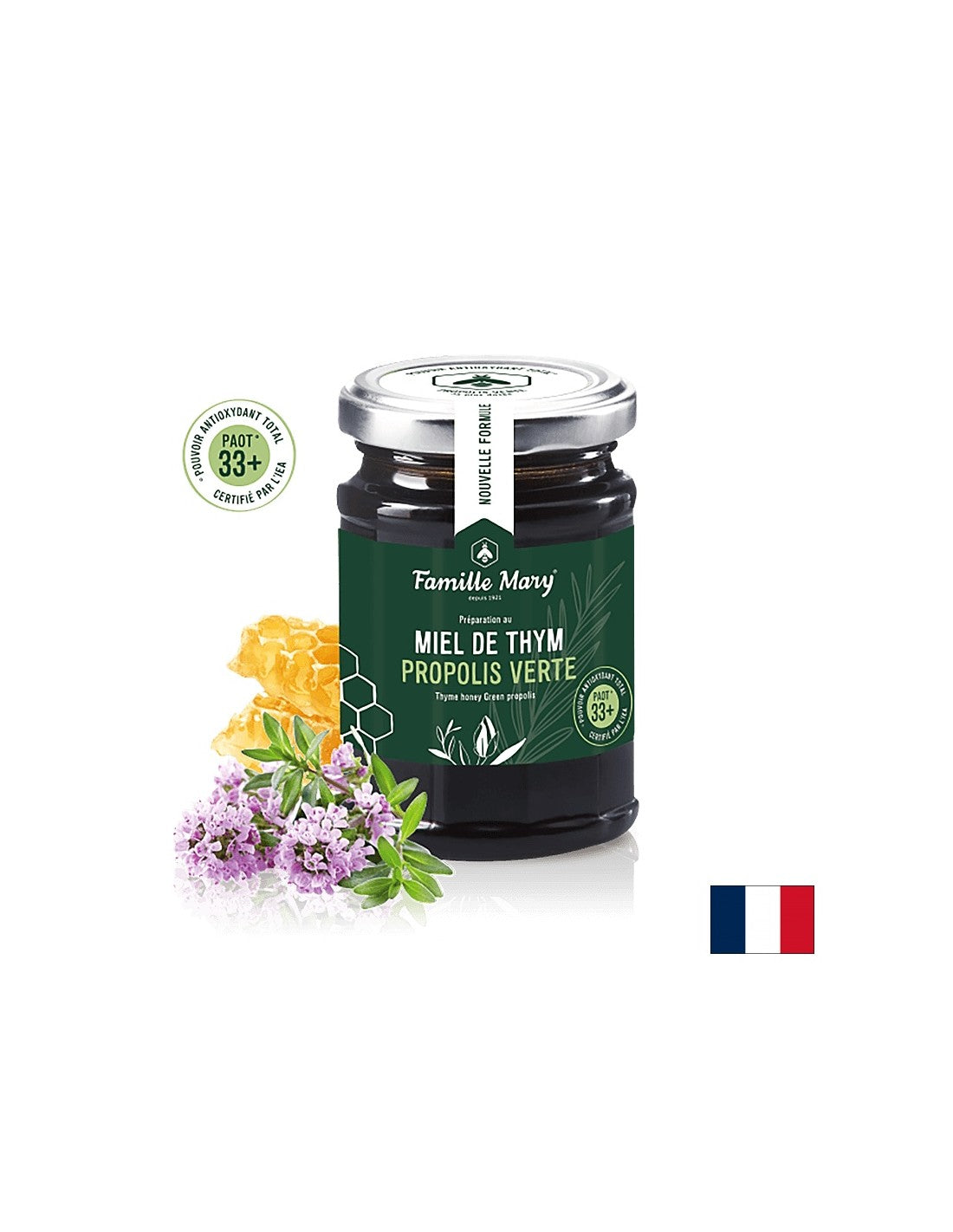 Miere din cimbru sălbatic + propolis verde (PAOT® 33+), 200 g