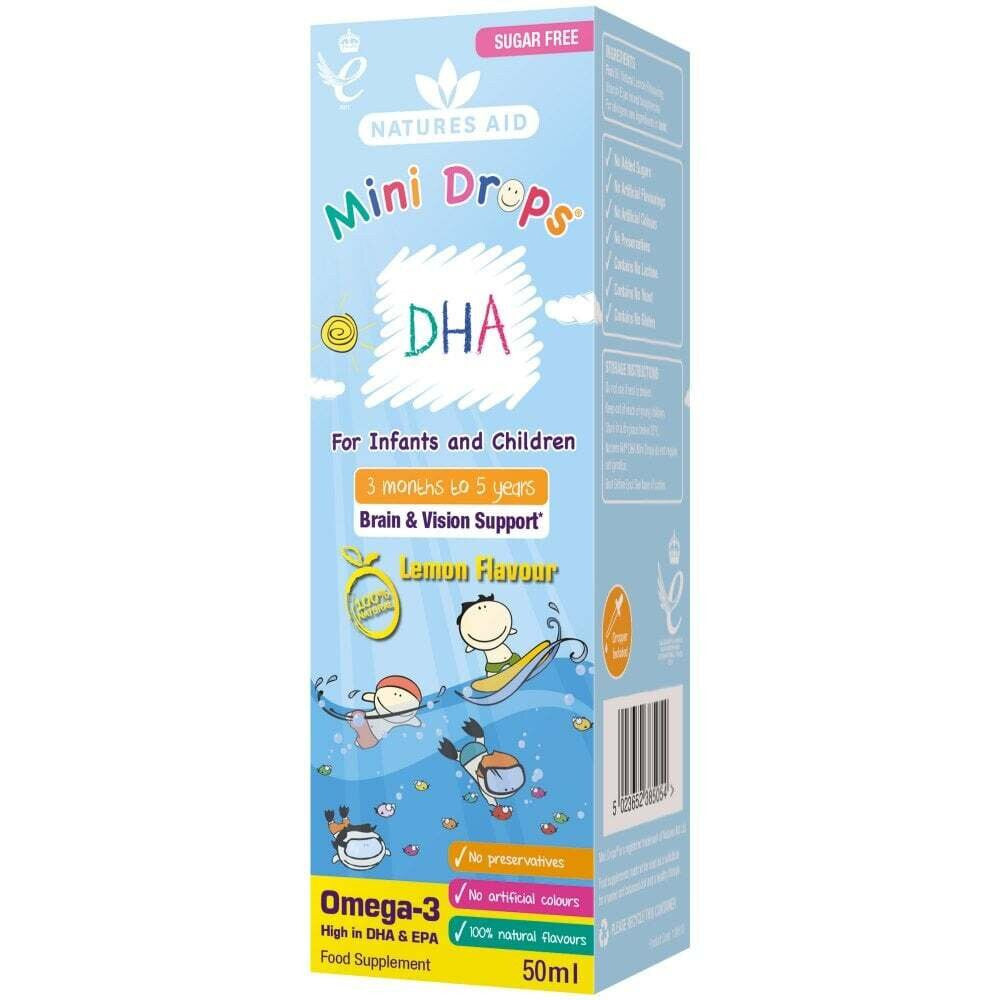Omega 3 picaturi pentru copii (Kids Omega-3 Mini Drops) 50ml NaturesAid
