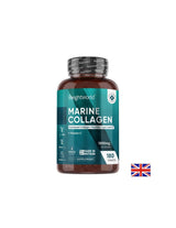 Piele tanara - articulatii sanatoase - Colagen marin hidrolizat + Vitamina C, 180 tablete