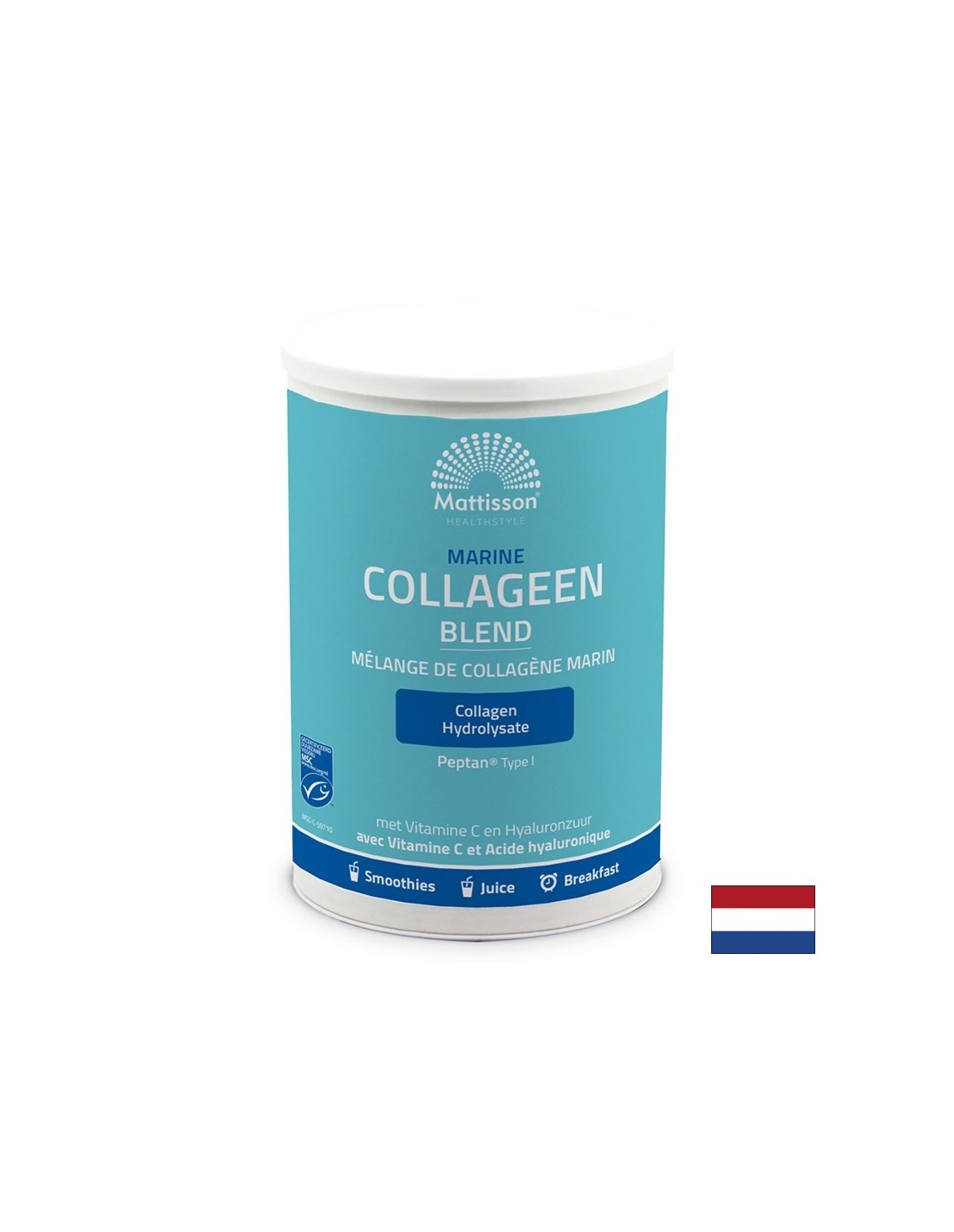 Piele tânără - articulații sănătoase - Colagen marin Peptan® tip I (colagen hidrolizat cu vitamina C și acid hialuronic), pudră, 300 g