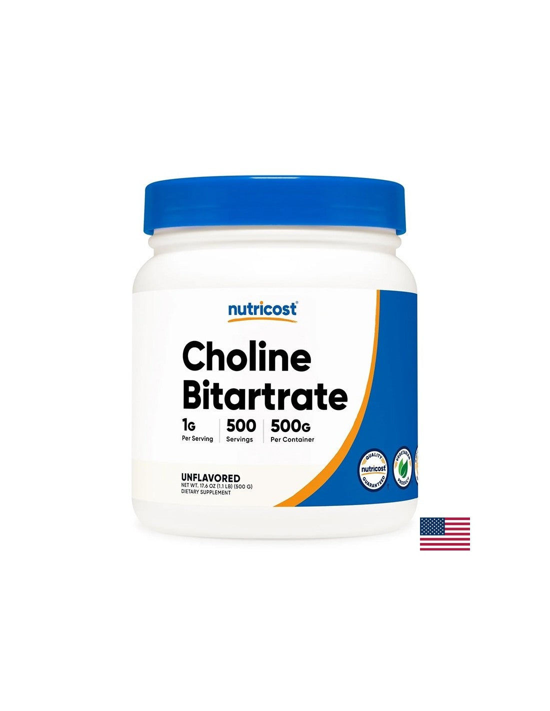 Funcția creierului - Bitartrat de colină (Vitamina B4), 500 g pulbere
