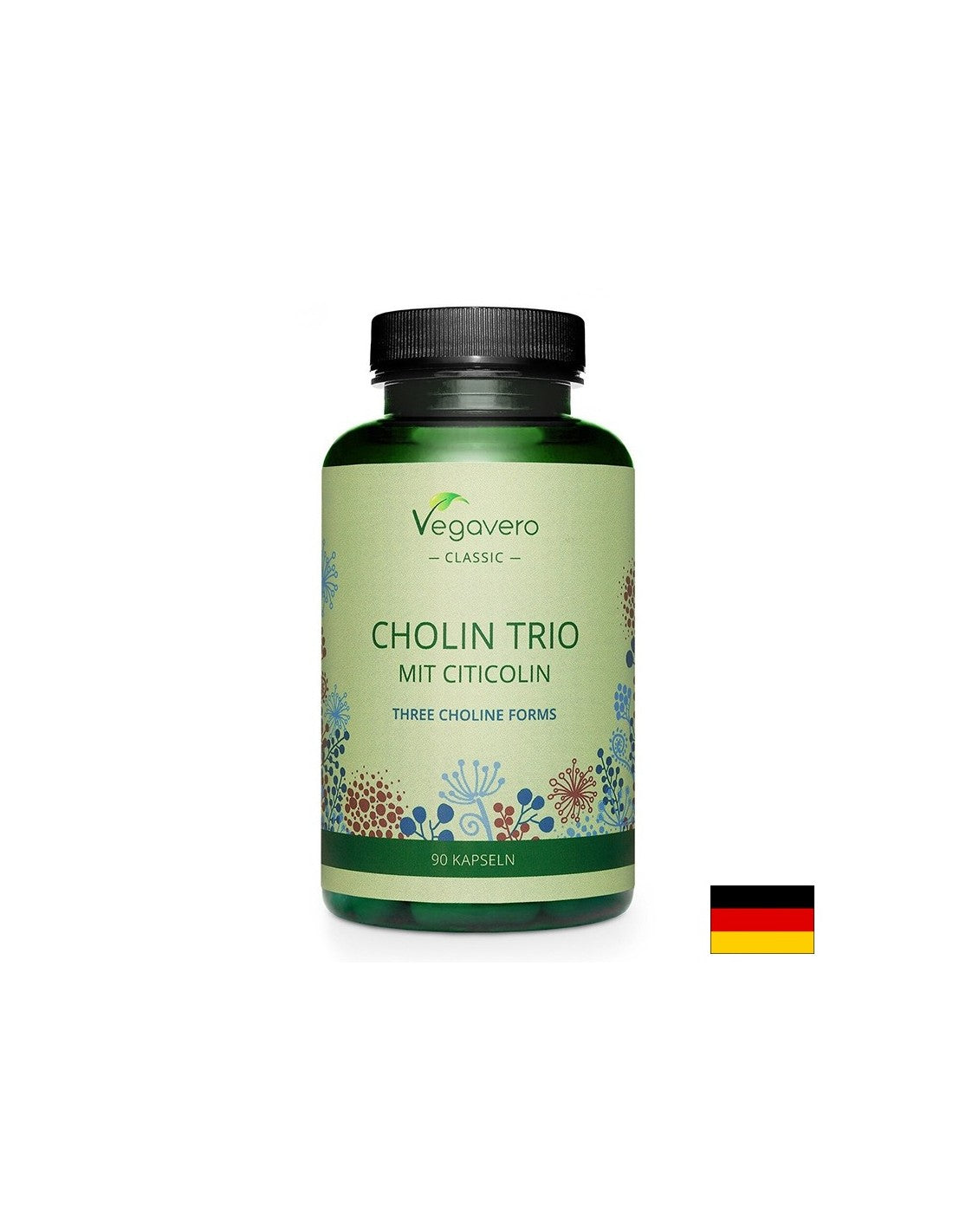 Funcția creierului - colină, citicolină și fosfatidilcolină, 90 capsule Vegavero