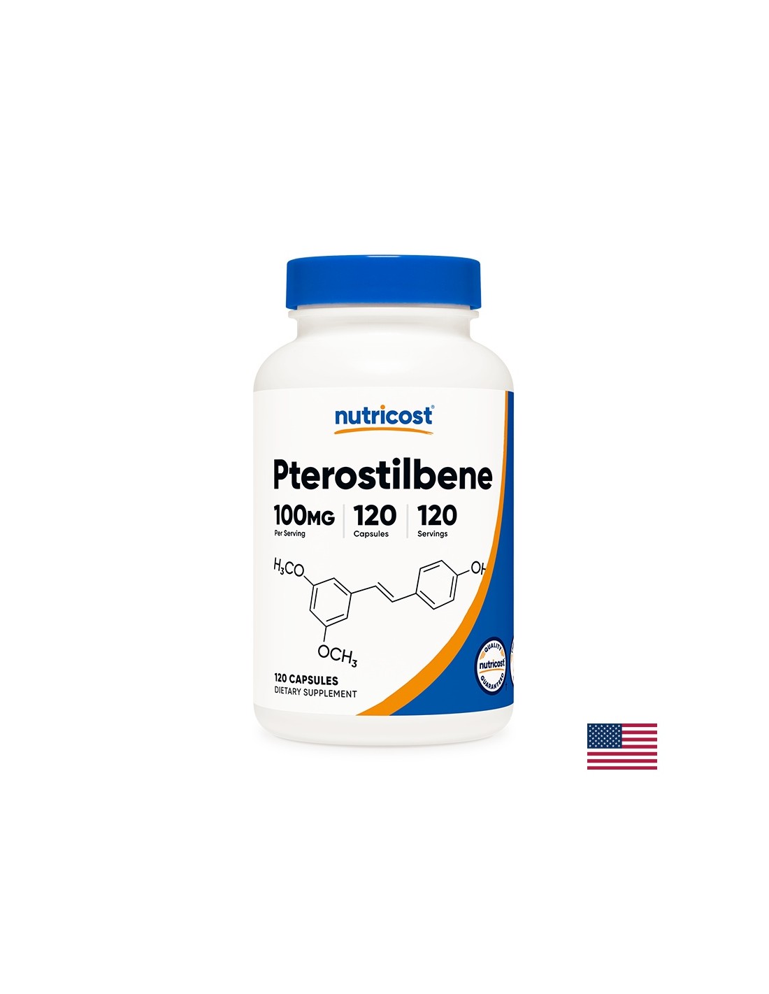 Funcția creierului - Pterostilben, 100 mg x 120 capsule Nutricost