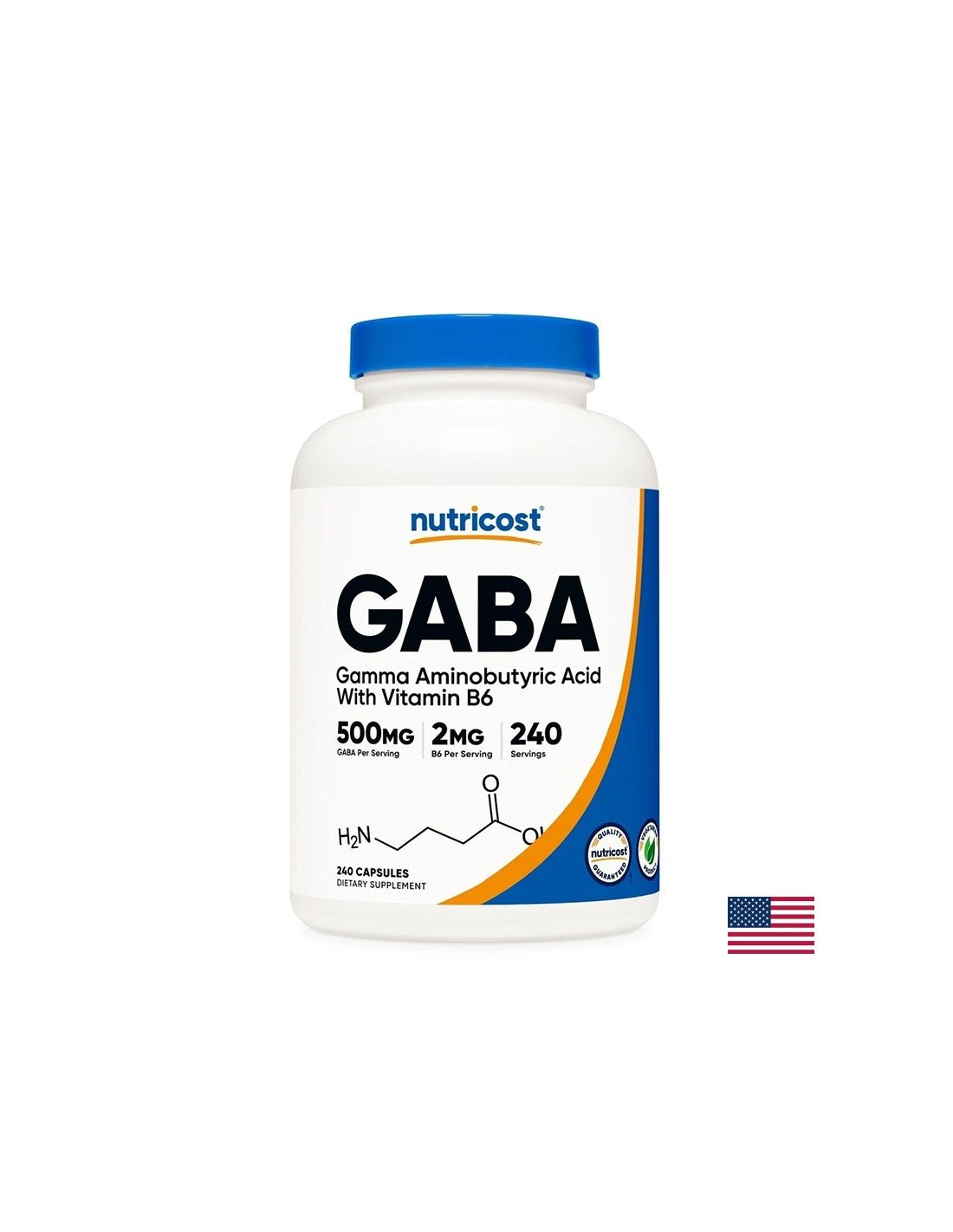 Creier și sistem nervos - GABA 500 mg + Vitamina B6 2 mg, 240 capsule