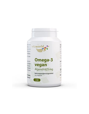 Brain and heart function - Omega-3 (from algae) - vegan, 625 mg x 120 capsules - Nutra Best Europe