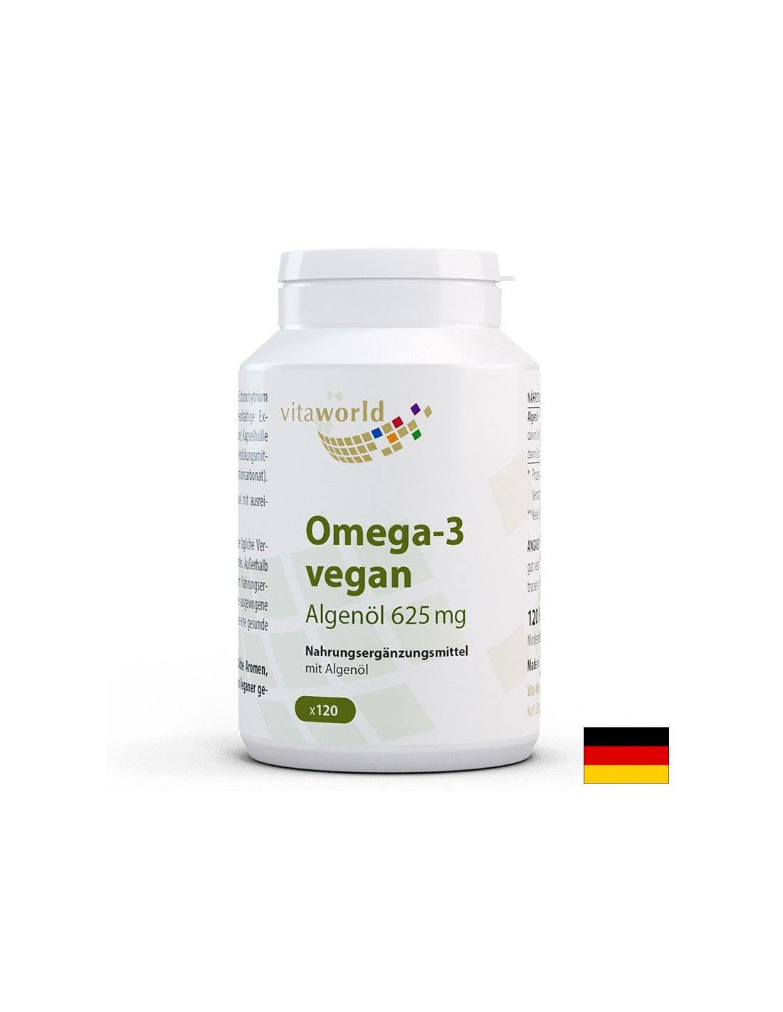 Funcția creierului și a inimii - Omega-3 (din alge) - vegan, 625 mg x 120 capsule
