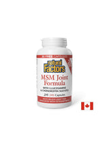 Formula pentru articulații MSM (cu glucozamină și sulfat de condroitin), 240 capsule Natural Factors