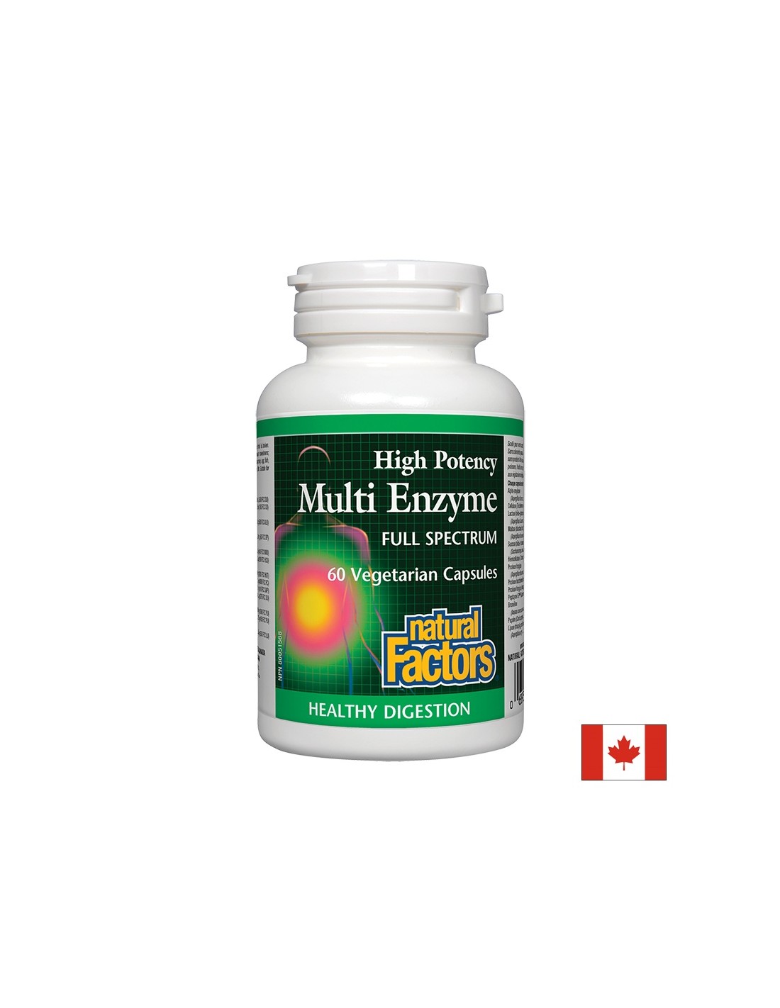 Multi-enzime cu spectru complet de potenta 450 mg - 60 capsule