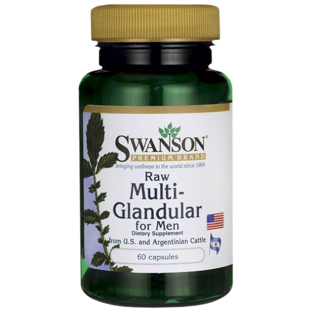 Raw Multi-Glandular pentru bărbați 450 mg 60 capsule