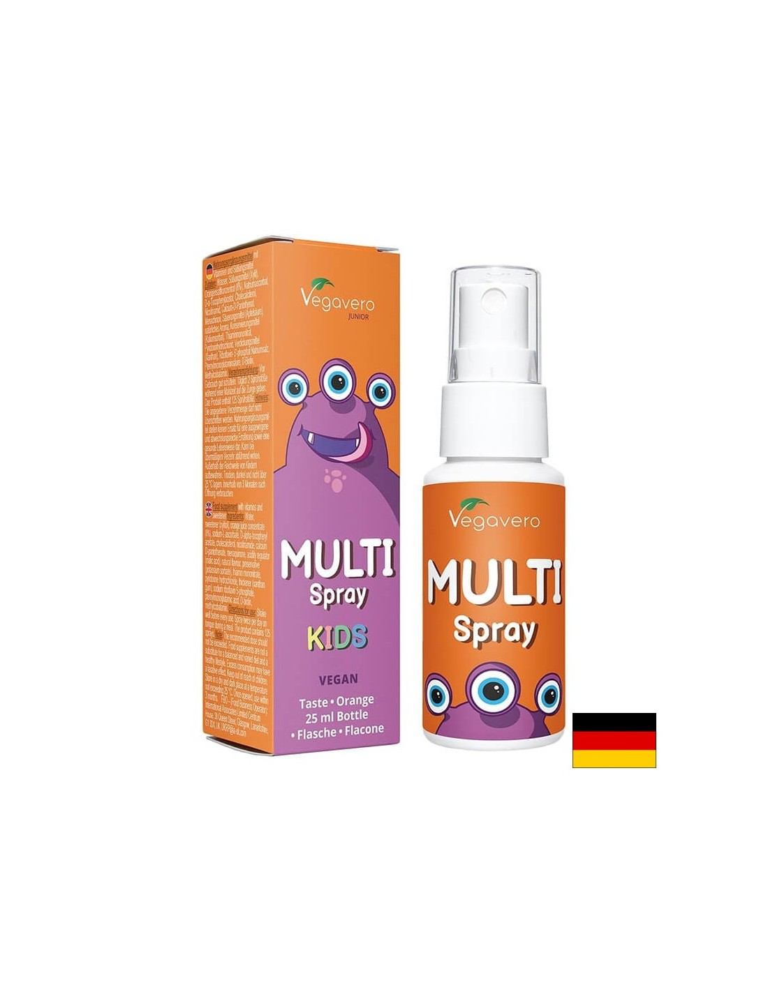 Multi Vitamin Junior/ Multivitamine pentru copii/ Spray oral, 25 ml, 100% Vegan Vegavero