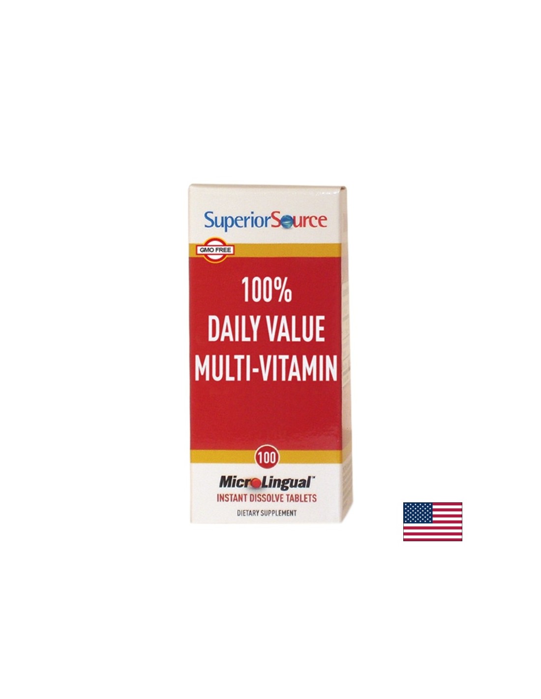 Multivitamine - 100% Valoare zilnică Multi-vitamine, 100 tablete sublinguale Sursă superioară