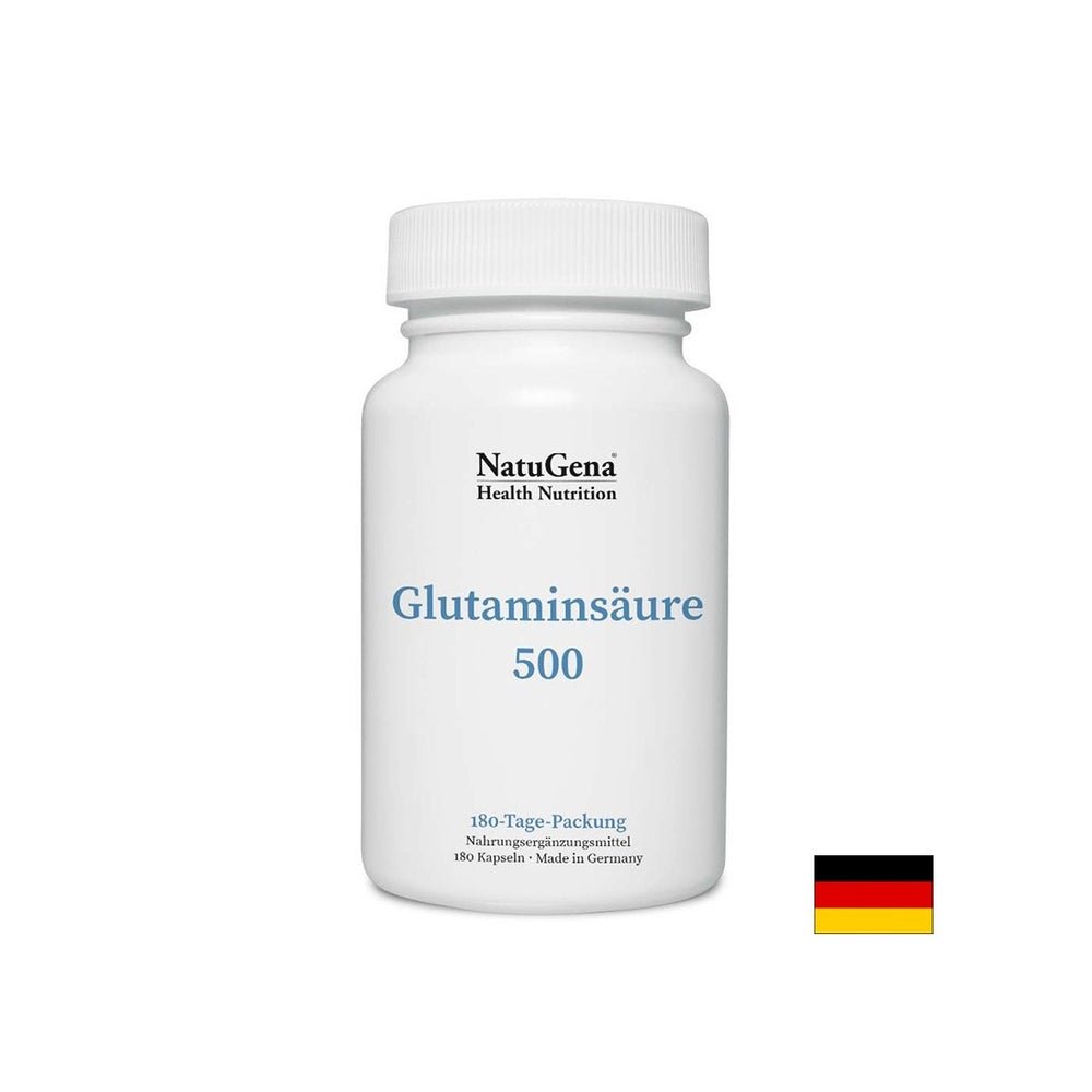 Funcția musculară - Acid glutamic, 500 mg x 180 capsule