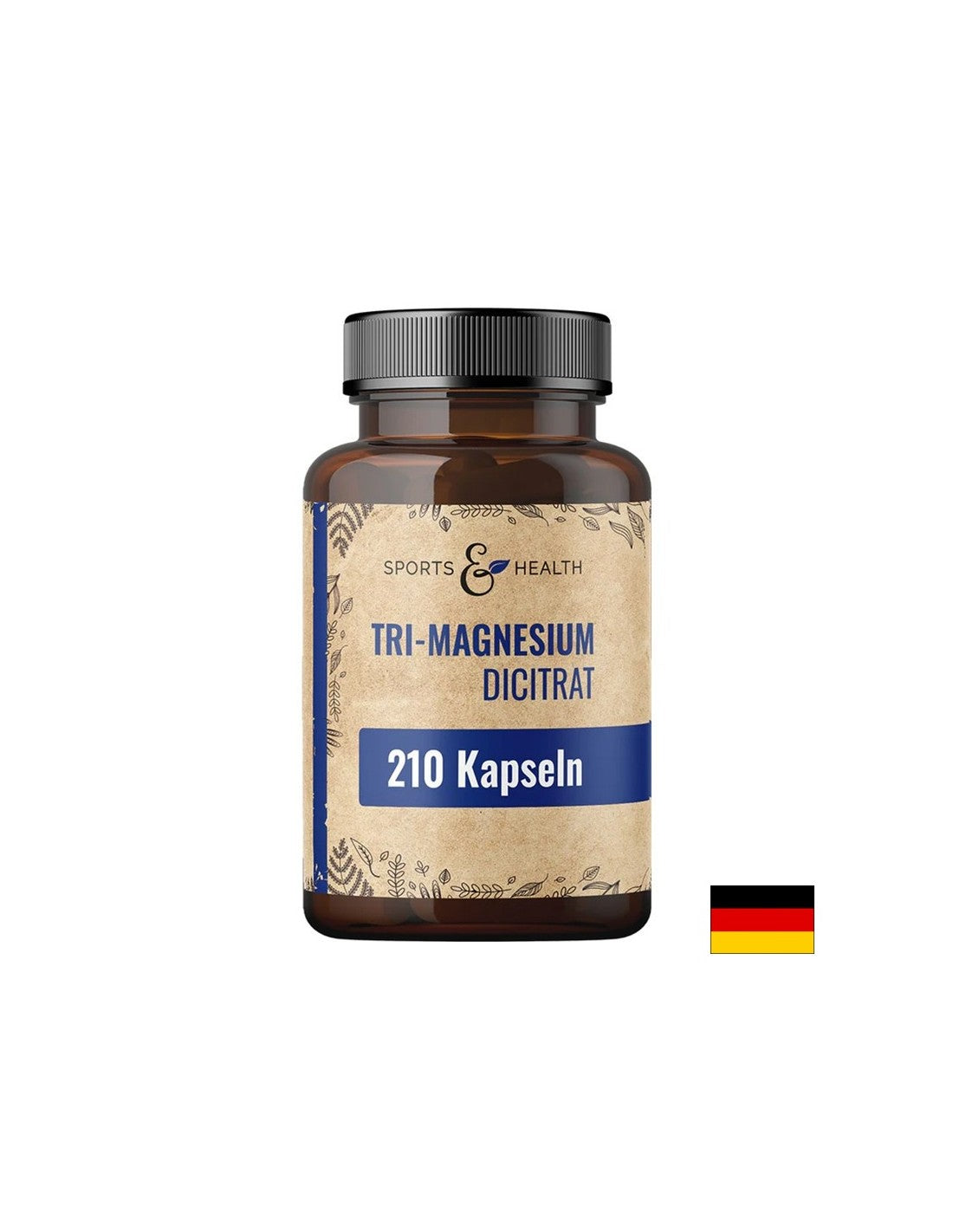 Funcția musculară, sănătatea inimii și neurologică - Magneziu (dicitrat de trimagneziu), 120 mg x 210 capsule