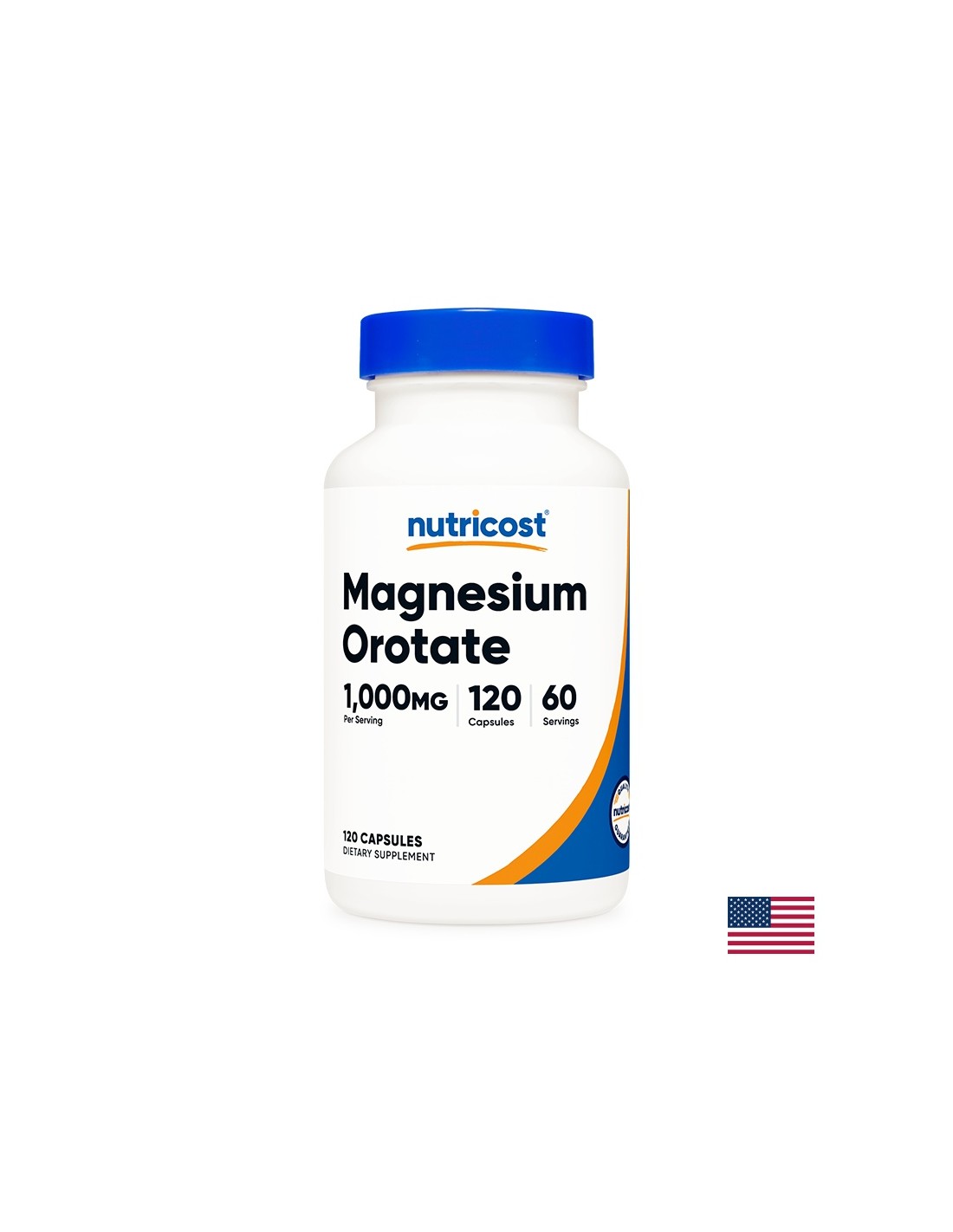 Sistem muscular si cardiovascular - Orotat de magneziu, 120 capsule Nutricost