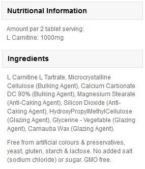 Aminoacid L-carnitină - 90 tablete