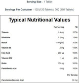 Complex de vitamina B 360 tablete