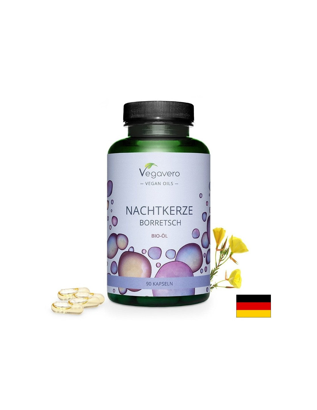 Ulei de luminiță presat la rece și de borage, 90 capsule