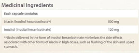 Niacin Inositol Hexanicotinate 620 mg 90 capsules - Nutra Best Europe
