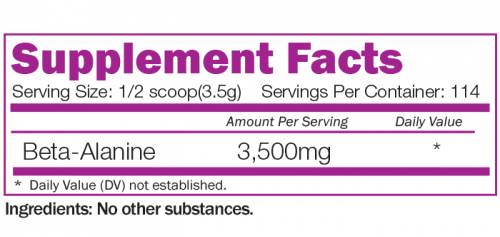 Beta-Alanina 3500 mg - 400 grame