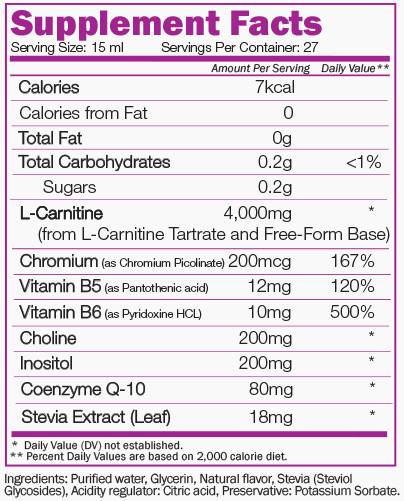 L-Carnitină 108.000 - 405 ml