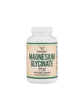 Nerve and muscle function - Magnesium (glycinate/bisglycinate), 180 capsules Double Wood - Nutra Best Europe