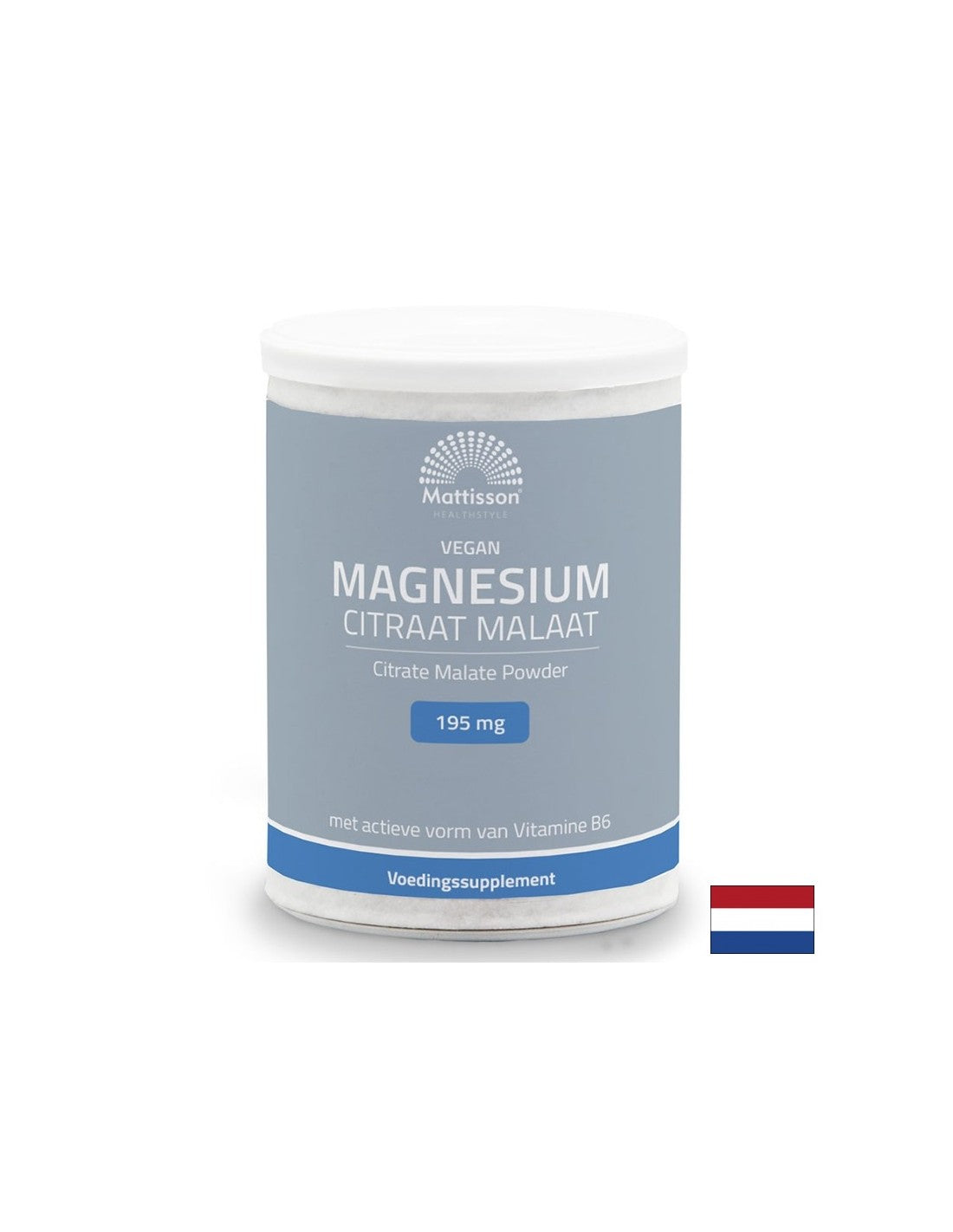 Sisteme nervoase și cardiovasculare - Magneziu (citrat, malat) vegan + vitamina B6, 125 g pulbere