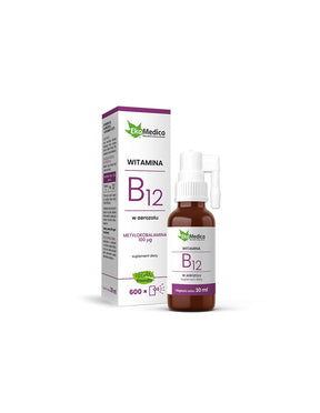 Nervous system and energy - Vitamin B12 spray, 30 ml EkaMedica - Nutra Best Europe
