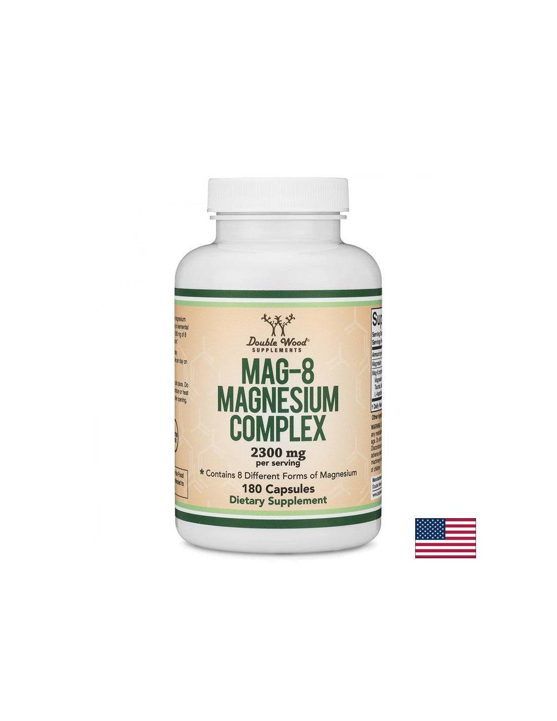 Mag-8 Complex de magneziu - 8 forme de magneziu Sănătatea mușchilor, inimii și neurologice, 142 mg, 180 capsule timp de 6 luni