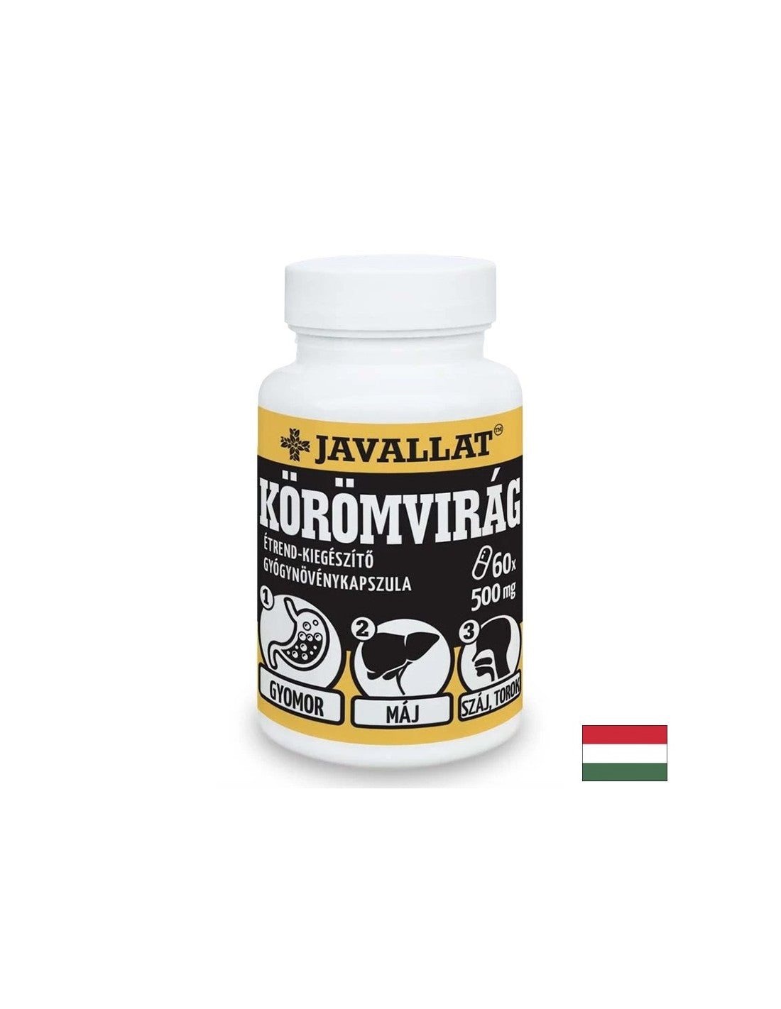 Sănătatea ficatului și a tractului gastrointestinal - Gălbenele (floare), 500 mg x 60 capsule