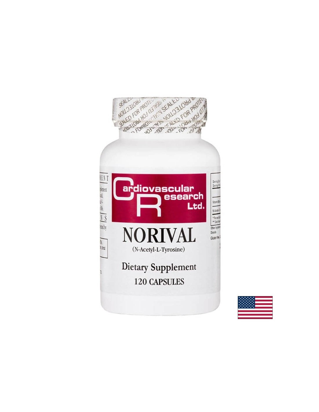 Funcția creierului, motivația, sănătatea emoțională - Norival - formulă cu vitamina B6 și N-acetil-L-tirozină, 120 capsule