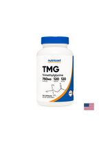 Normalizează nivelurile de homocisteină - TMG Betaine anhidride (trimetilglicină), 750 mg x 120 capsule Nutricost