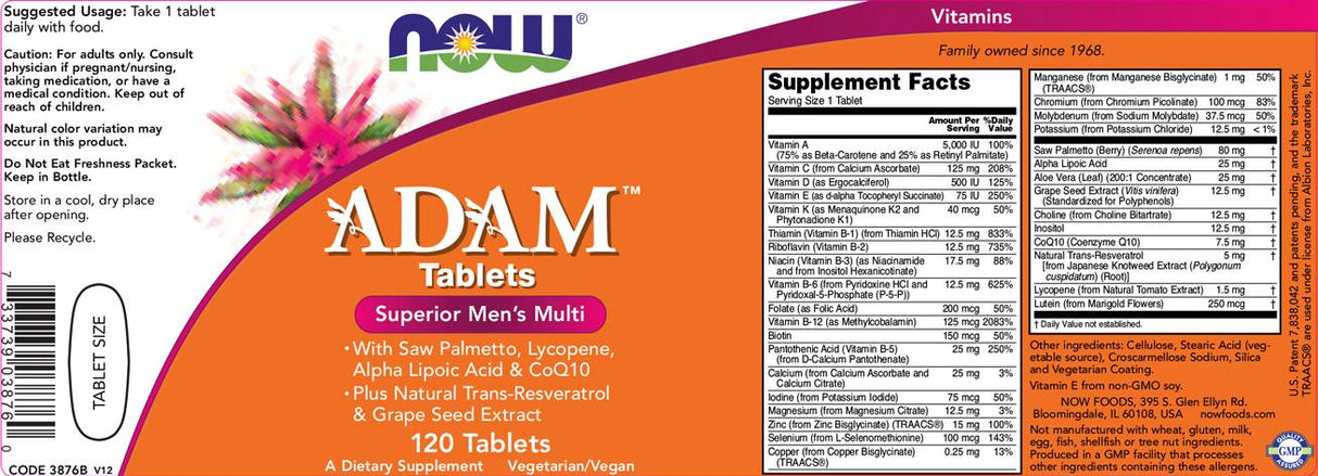 Adam Men's Vits - 120 de tablete