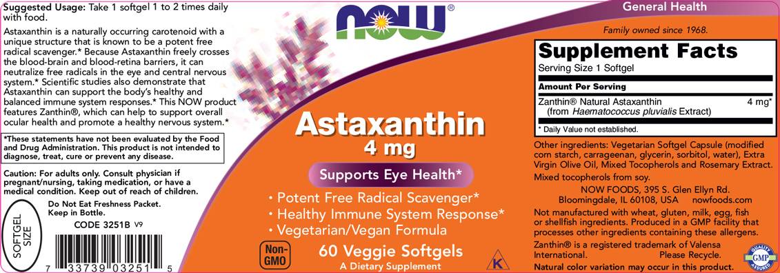 Astaxantina 4 mg - 60 capsule de gel