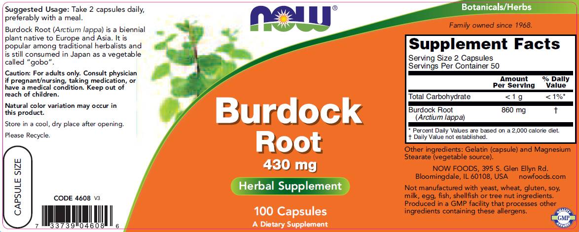 Rădăcină de brusture 430 mg - 100 capsule