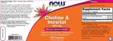 Colina &amp; Inozitol 500 mg - 100 capsule