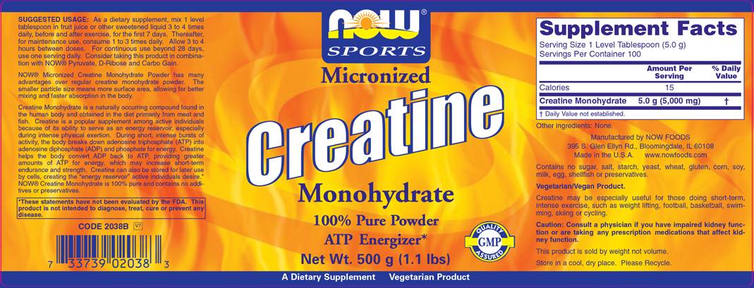 Pudră de creatină - 1000 de grame