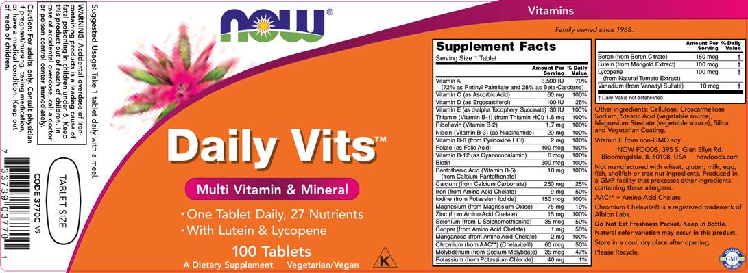 Daily Vits Multi - 100 tablete
