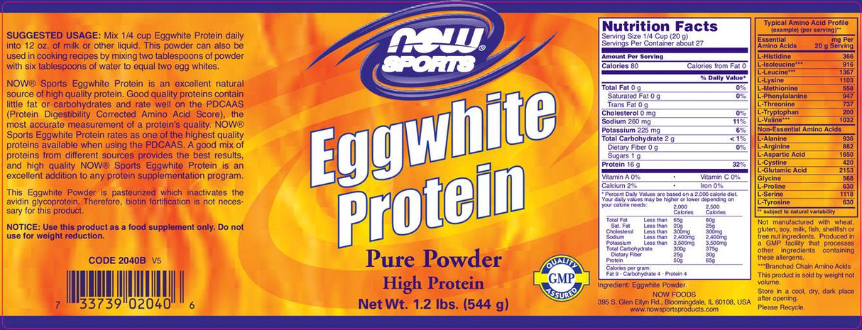 Proteină Albă Albă - 544 grame