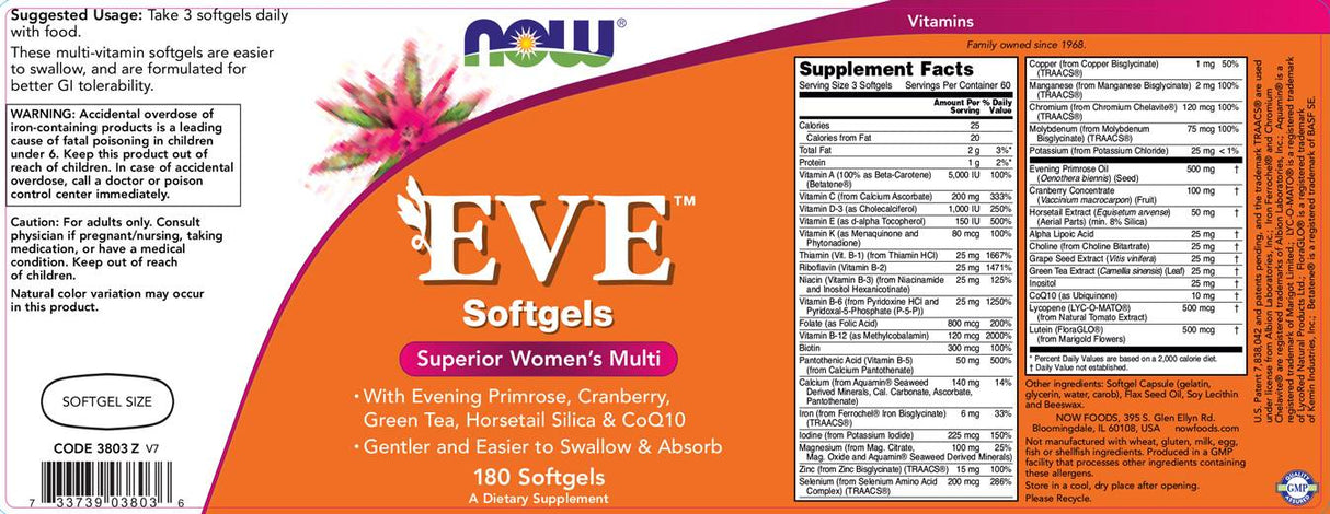 EVE Woman's Multi - 180 capsule de gel