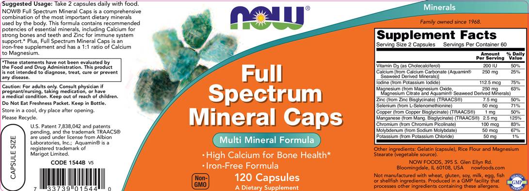 Capsule minerale cu spectru complet - 120 capsule