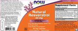 Resveratrol natural 50 mg - 60 capsule