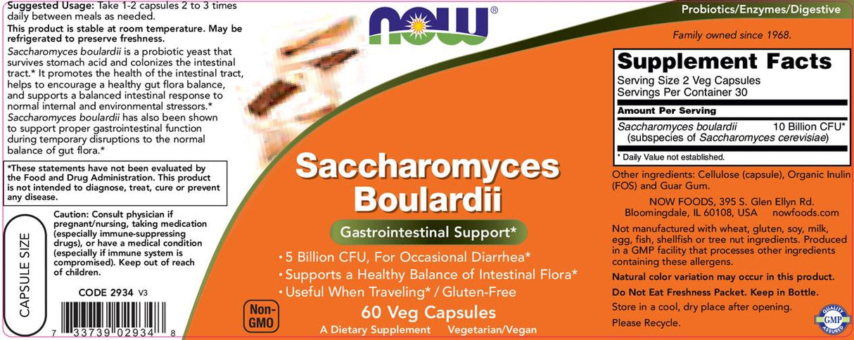 Saccharomyces Boulardii - 60 capsule