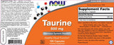 Taurină 500 mg - 100 capsule