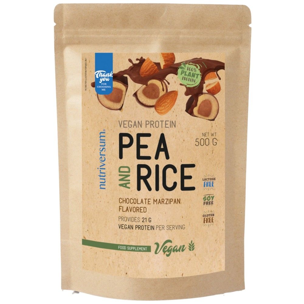 Proteine ​​vegane | Mazăre și orez - 500 de grame